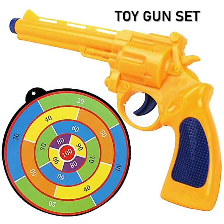 Pistol Gun Darting Target Game Toy Sucked Type Soft Bullets + Dart