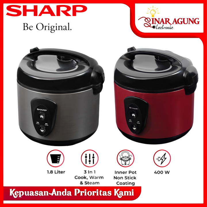 [COD] SHARP RICE COOKER / MAGIC COM KSN18MGRD / KSN 18 MG SL / KSN