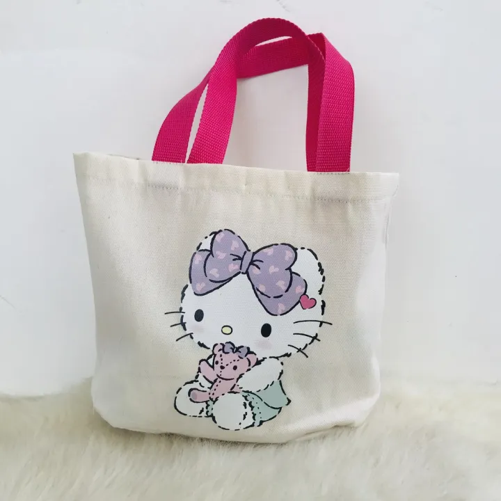 Hello Kitty canvas mini tote bag , bento box , lunch bag & kids ...