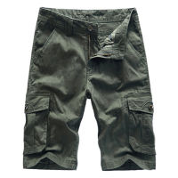 Cargo Shorts Men Cotton Summer Mens Casual Shorts Male Army Green Men Sweatpants Zipper Fly Straight Knee Length Man Shorts