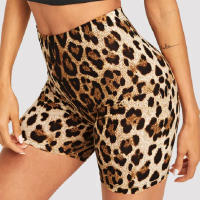 Fashion Leopard Print Women Shorts Casual Snake Print Fitness Short ForLady Women HighWaist Casual Biker short femme Cool Unisex