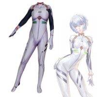 【Lao Zhang Fashion Cosplay】อะนิเมะ Plugsuit เครื่องแต่งกายคอสเพลย์ Ayanami Rei Zentai บอดี้สูทเหมาะสมกับฮาโลวีนปาร์ตี้คอสเพลย์สูทสำหรับผู้หญิงผู้ใหญ่เด็ก