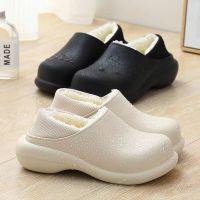 Women Slippers Winter Waterproof Warm Plush Home Cotton Shoes Female Non-Slip Casual Indoor Bedroom Flats Women 39;s Footwear 2021