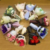 【iloverosemerry】Three Soap Flower Simulation Bouquet Mother