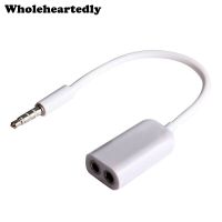 WHOLEHEARTEDLY Universal 3.5mm Male to Dual Female Audio Earphone Headphone Splitter Adpater Cable Jack for iPhone for Samsung