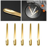 5Pcs Stainless Steel Coffee Spoon Flat Spoon For Dessert Small Coffee Scoop Mixer Stirring Bar Spoon Ice Cream Kitchen Tableware Serving Utensils