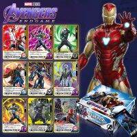 ของขวัญของเล่นตารางการ์ดอนิเมะสำหรับการ์ดเกมคอลเลกชัน Disney ฮีโร่มาร์เวล Battle Avengers Iron Man Thanos