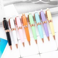 OKDEALS Color Ink Ballpoint Pen Writing Metal Pocket Pen High Quality Neutral Pen School