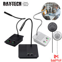 DAYTECH ระบบอินเตอร์คอมหน้าต่าง 5W แบบ Dual-Way ป้องกันการรบกวนไมโครโฟนอินเตอร์โฟนสําหรับ บริษัท รักษาความปลอดภัยเคาน์เตอร์ธนาคาร WI09