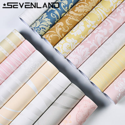 Sevenland 100cmx53cm Self adhesive 3D Wallpaper Wall Sticker Non Woven Fabric Home Decor For Living Room Bedroom Background