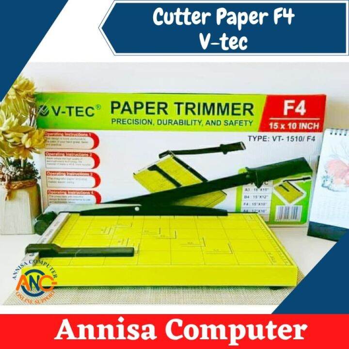 Cutter Paper F4 Vtec Pemotong Kertas F4 Alat Potong Dus Lazada