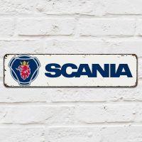 Vintage Scania Truck Retro Garage Tin Sign Man Cave Decor Bar Pub Decor Workshop Sign