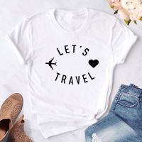 Lets Travel T Shirt Funny Tshirts Hipster Tee Clothes Gildan Spot 100% Cotton