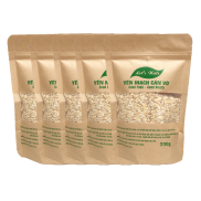 HCM5 gói hạt yến mạch cán vỡ Lets Nuts làm ngũ cốc giảm cân bột yến mạch