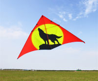 【cw】free shipping wolf kite toy large delta kite eagle flying string line outdoor fun go fly a kite for kids wheel dinosaur dragon ！