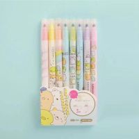 ?READY STOCK?◊◇ Japan and South Korea lovely corner biological fluorescent erasable pen color suits hand zhang diary decoration color markers