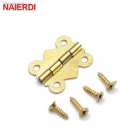 ✢ 10pcs NAIERDI Mini Butterfly Door Hinges 20mm x17mm Bronze Cabinet Drawer Jewellery Box Decorate Hinge For Furniture Hardware