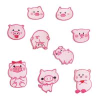 【CW】 Cartoon Pig Iron Kids Clothing Stickers Backpacks Shoes Appliqued Badge Sewing Jeans Coats Accessories