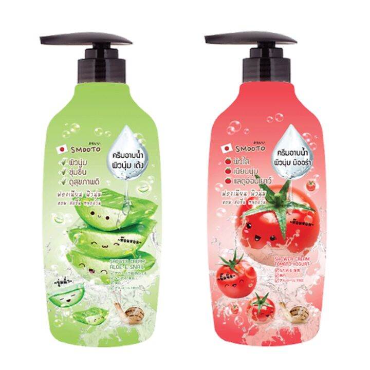 ครีมอาบน้ำ สมูทโตะ Smooto Shower Cream (มีให้เลือก2สูตร อโลเวร่า