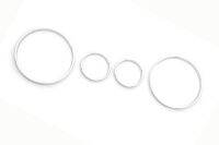 Chrome จัดแต่งทรงผม Dashboard Gauge Ring Set สำหรับ BMW E38 E39 E53