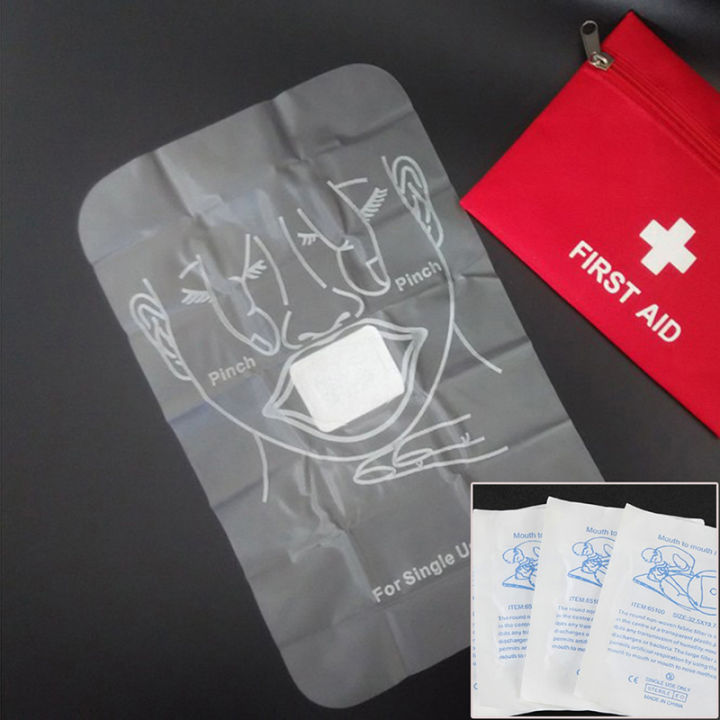 Gogirl 10Pcs Cpr Facial Shields Disposable Cpr Face Mask Barrier First