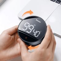 ▥●∈ Magnetic Countdown Alarm Clock Kitchen Timer Manual Digital Timer Stand Desk Clock Cooking Timer Study Stopwatch Digital Pro