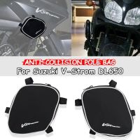 [hot]Motorcycle Accessorie Waterproof Bag New A pair crash bar bags  For Suzuki V-Strom DL650 DL 650 dl650 dl 650 2004-2011