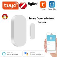 Tuya ZigBee ประตูสมาร์ท Security เครื่องตรวจจับเซนเซอร์เครื่องตรวจจับ Smart Life รีโมทคอนโทรล Alexa Google ทำงานร่วมกับ Gateway