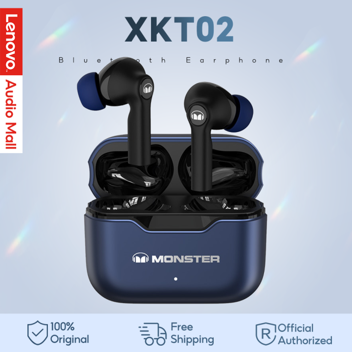 หูฟังหูฟังบลูทูธ-true-wireless-xkt02มอนสเตอร์-ipx5หูฟังเล่นเกมพร้อมไมโครโฟนเพลงไฮไฟ-hd