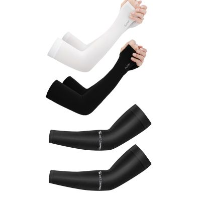1 Pair Unisex Riding Cooling Riding Arm Cuff Cosmic UV Protection Outdoor Riding Bicycle Running Racing MTB Bike Leg Sleeve Sleeves
