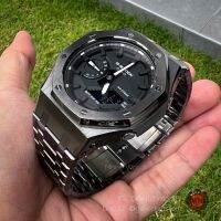 G-Shock Casioak Gun Metal Steel ทั้งเรือน ใส่ตัวเรือนรุ่น GA-2100SKE-7A Gen3 ของแท้ รับประกัน 1 ปี