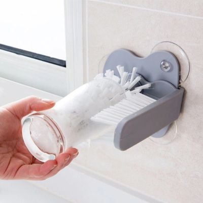【hot】 New Wall Cups Glass Cleaning Rotating Plastic Bottles Cleaner Washing