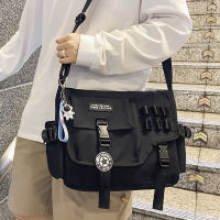 Shoulder Bag Mens Business Shirt Functional Large Capacity Student Schoolbag Fashion Brand Canvas Shoulder Bag Ins Japanese Cross Body Backpack