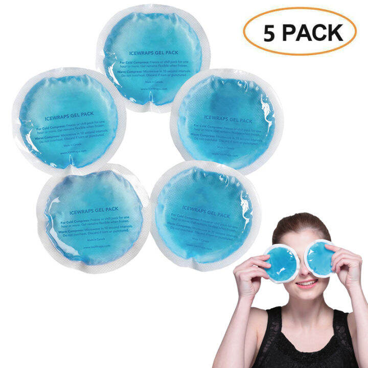 Reusable Ice Packs, 5 Pack Small Gel Ice Pack for Injuries, Soft kids