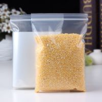 100pcs Clear Plastic Mini Zip Lock Jewelry Bags Crystal Packing Pouches Reusable Pochette Zipper Lock Sack Food Storage Package Food Storage Dispenser