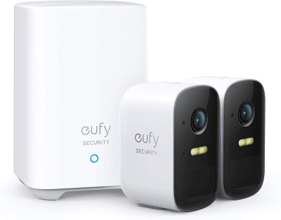 eufy security, eufyCam 2C 2-Cam Kit, Security Camera Outdoor, Wireless Home Security System with 180-Day Battery Life, HomeKit Compatibility, 1080p HD, IP67, Night Vision, No Monthly Fee