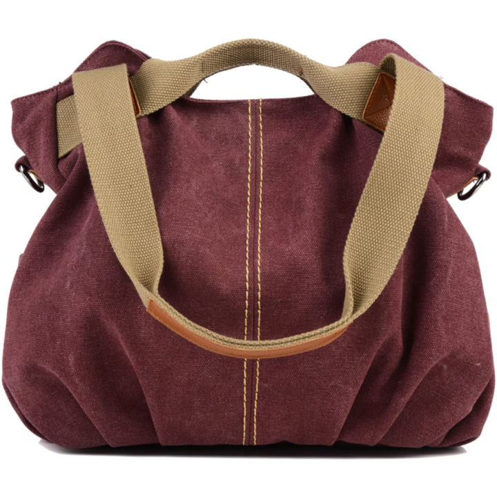 กระเป๋าถือสุภาพสตรี-กระเป๋าสะพายผ้าใบกระเป๋าหูหิ้วด้านบนกระเป๋าโท้ทชายหาดกระเป๋า-cross-body