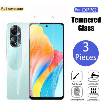 A58 OPPO 4G 2023ปกป้องหน้าจอคลุมทั้งหมดกระจกนิรภัยเทมเปอร์โปร่งแสงสำหรับ OPPOA58ฟิล์มป้องกันสำหรับใสกันรอยขีดข่วน58ชิ้น