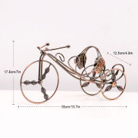 Tricycle Shaped Wine Rack Holding 1 Wine Bottle Creativity Iron Golden Wine Bottle Holder Perfect for Kitchen Counter TS1