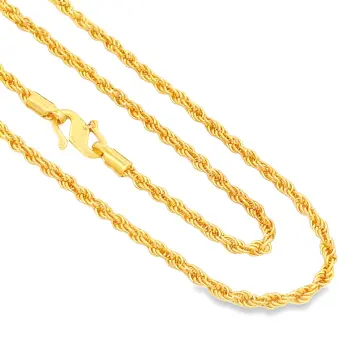 Gold sales rope necklace