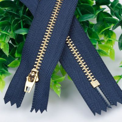 20 sets Metal zippers for Sewing and optional with matched jeans buttons Head Closed-end Trousers Placket For DIY bulk clothing Door Hardware Locks Fa