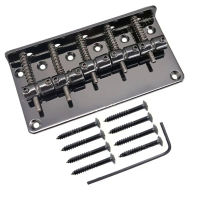 Black Iron Bass Electric Guitar Bridge 5 Bass Strings Musical Instruments Accessories Parts