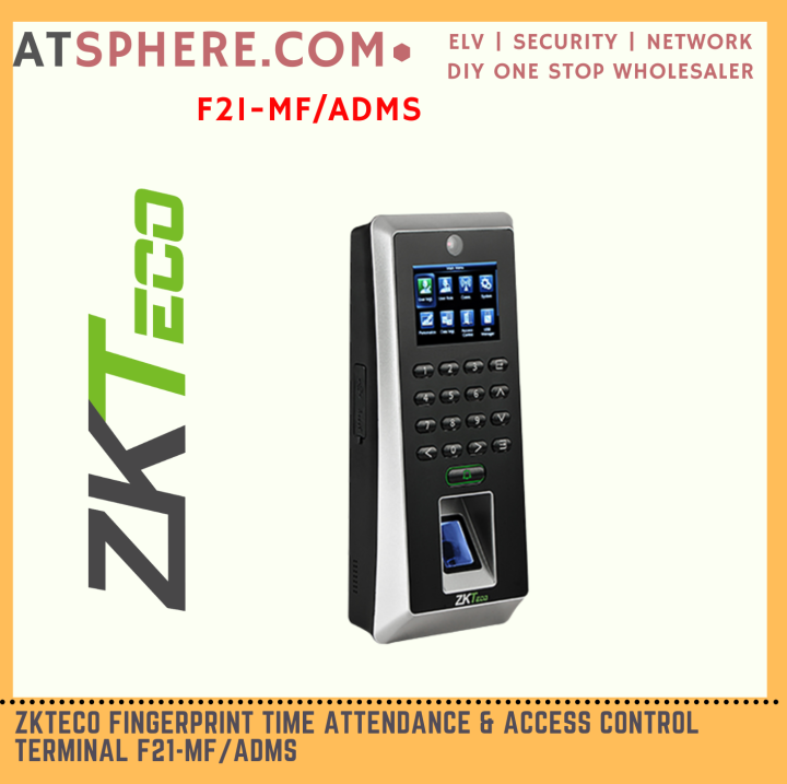 ZKTECO Fingerprint MF Mifare Password Pin Time Attendance Door Access ...