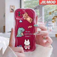 JIUMOO เคสสำหรับ Realme C20 C20A C11 C11 2020 Narzo 50i มีลายกระต่ายจระเข้เคสเนื้อครีมนิ่มกันกระแทกเคสโทรศัพท์โปร่งใสเจลป้องกันการตกหล่นเลนส์กล้องถ่ายรูปฝาครอบป้องกัน