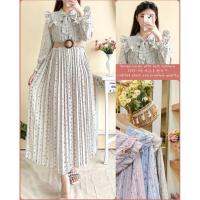 Gamis/longdress by YunaFashion เข็มขัดแฟชั่น นําเข้าจากเกาหลี พรีเมี่ยม ฟรีเข็มขัด วินเทจ