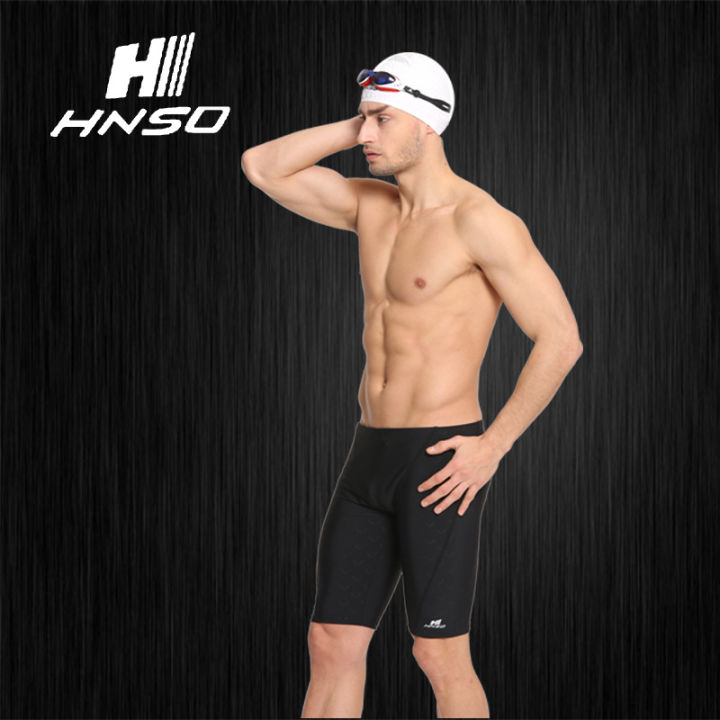 ชุดว่ายน้ำ-hainaston-สำหรับผู้ชาย-ชุดว่ายน้ำมืออาชีพกันน้ำแห้งเร็วห้าจุดชุดว่ายน้ำผิวฉลามแน่น-bsy1มุมแบน
