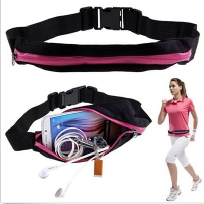 Single/Double Running Waist Bum Bag Sport Fitness Cycling Camping Jogging Belt Pouch Waterproof Mobile Phone Bags Running Belt