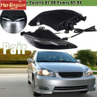 Hardingsun ไฟตัดหมอกด้านหน้ารถยนต์ LED Toyota Corolla 2001 2002 2003 2004 2005 2006 2007 2008สำหรับ Camry 2002 2003 2004