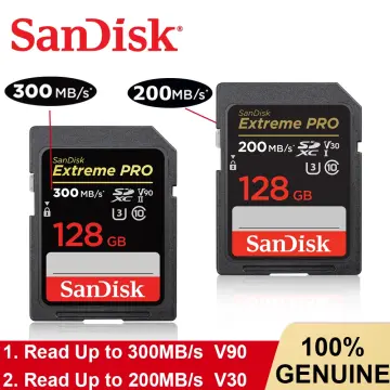 Carte mémoire SDHC Sandisk Extreme Pro 128Go U3 UHS-II 300MB/s