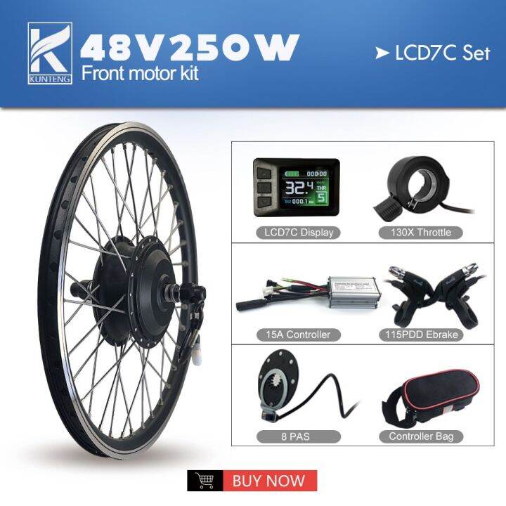 Electric Bike Conversion Kit 36V48V 250W Ebike Front Wheel Hub Motor